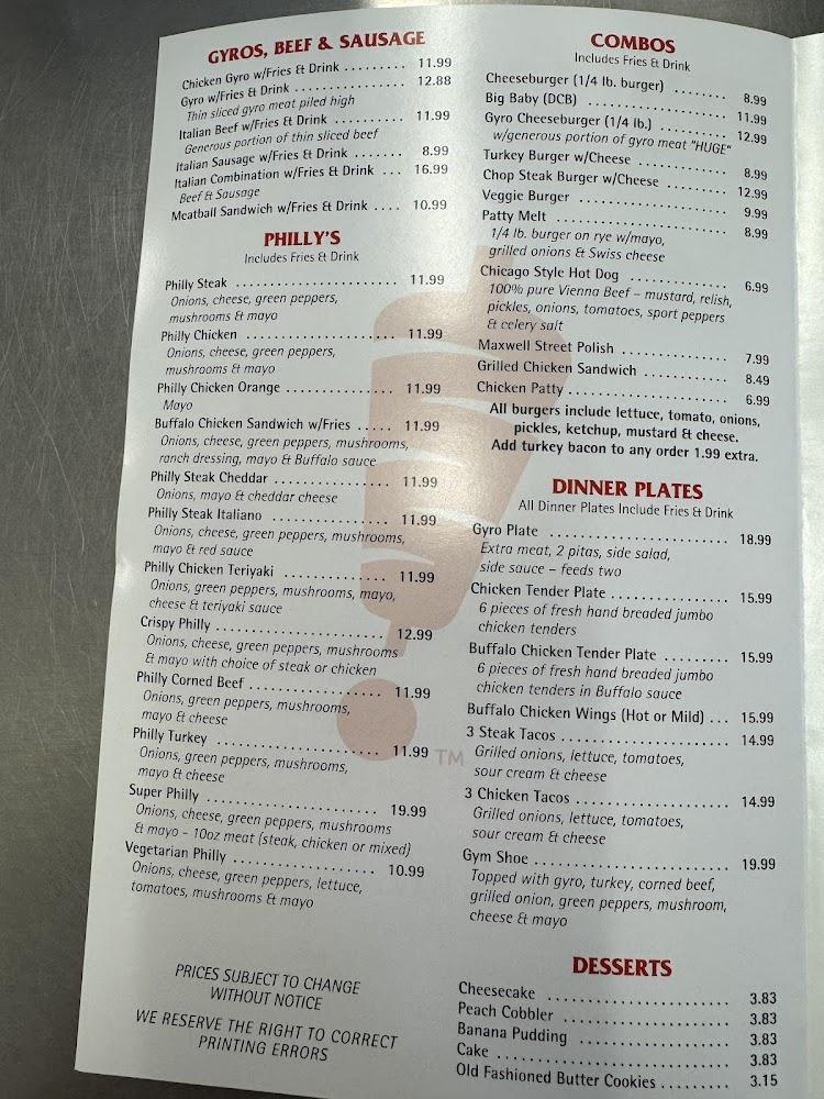 Philly Town Menu image 3